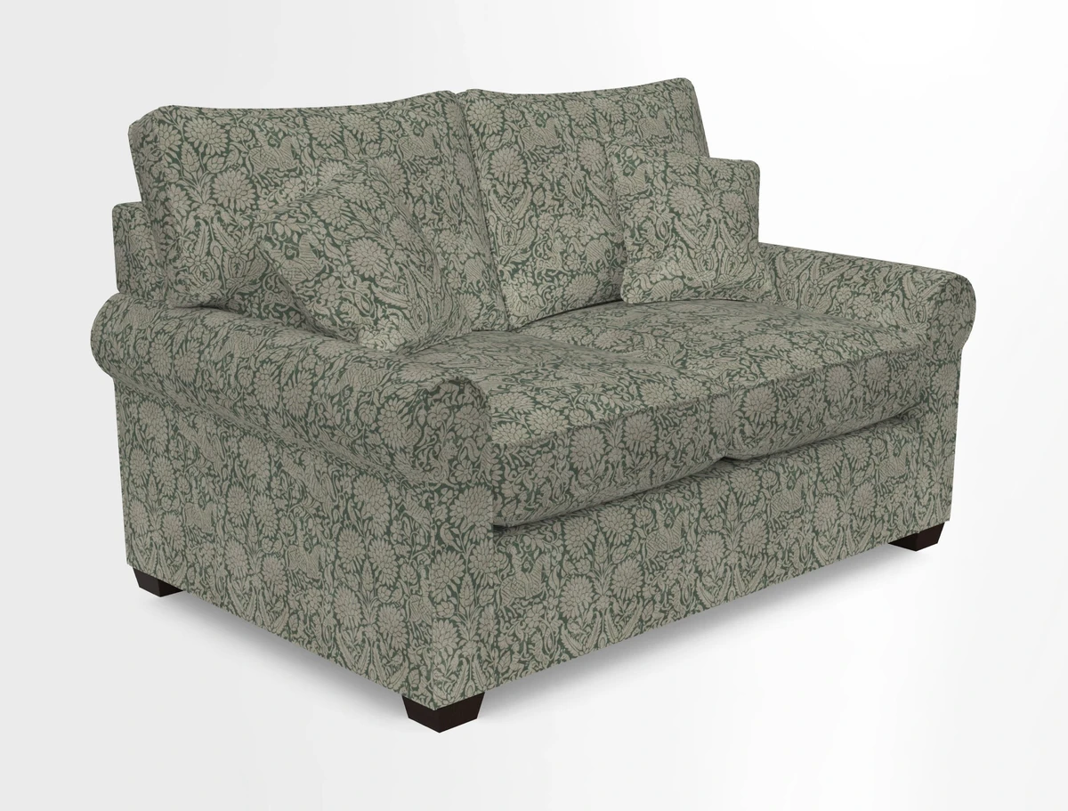 Bignor 3 Seater Sofa in V&A Drawn From Nature Oak Tree Gold. Loose cover option available
