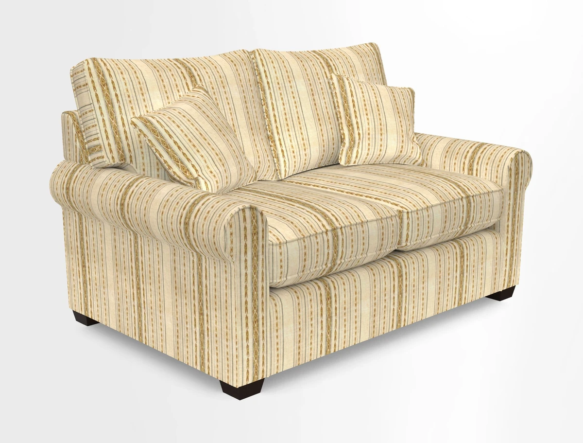 Bignor 3 Seater Sofa in V&A Drawn From Nature Oak Tree Gold. Loose cover option available