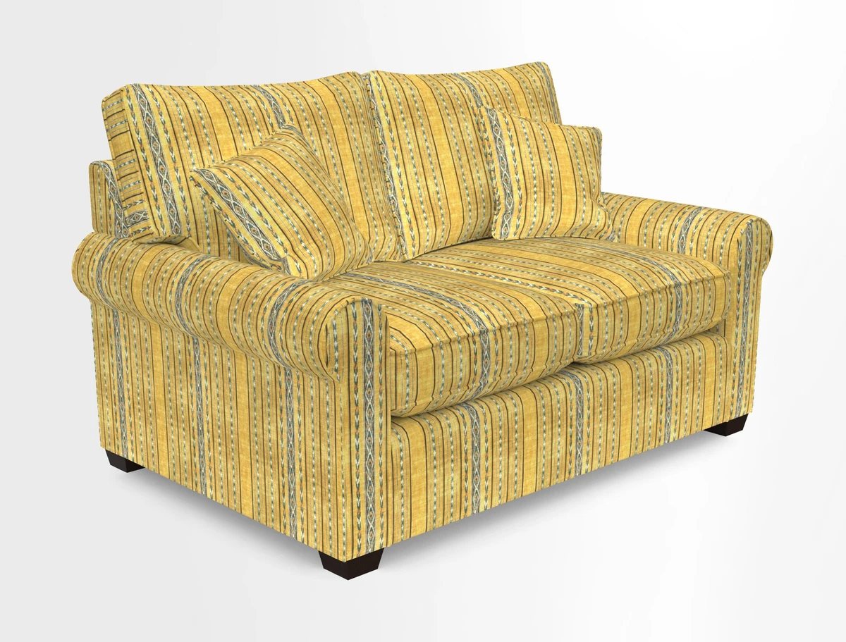 Bignor 3 Seater Sofa in V&A Drawn From Nature Oak Tree Gold. Loose cover option available