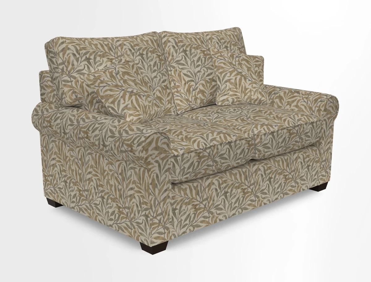 Bignor 3 Seater Sofa in V&A Drawn From Nature Oak Tree Gold. Loose cover option available