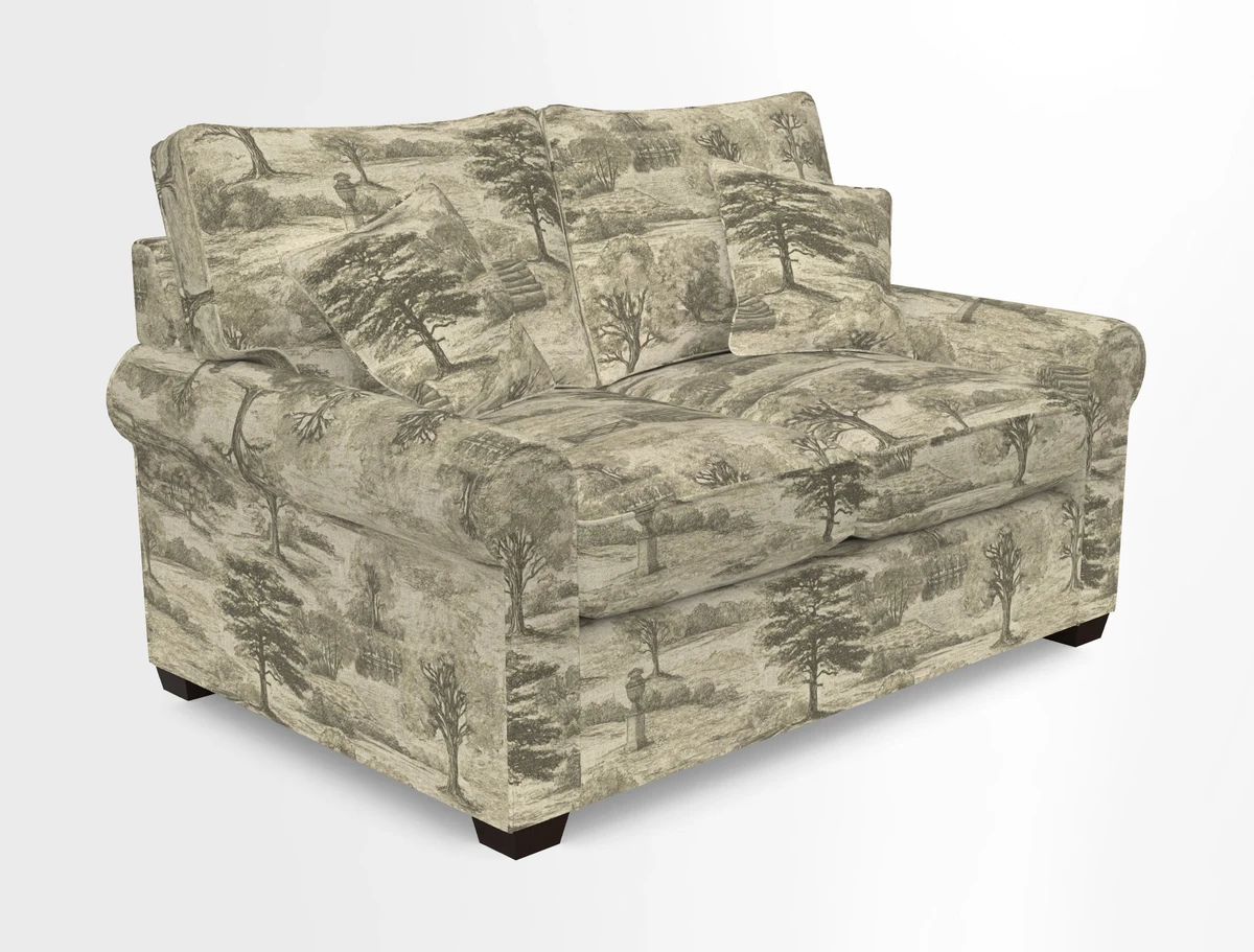 Bignor 3 Seater Sofa in V&A Drawn From Nature Oak Tree Gold. Loose cover option available