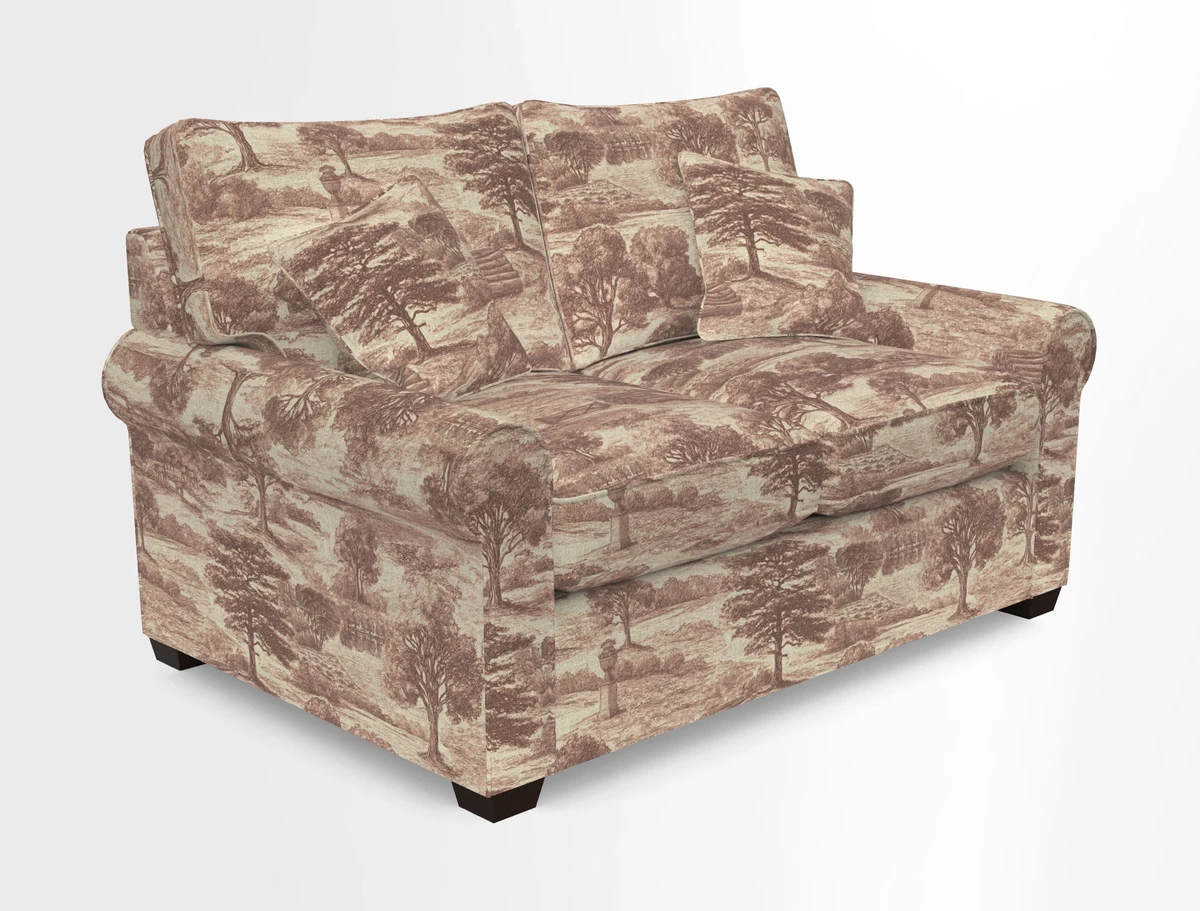Bignor 3 Seater Sofa in V&A Drawn From Nature Oak Tree Gold. Loose cover option available