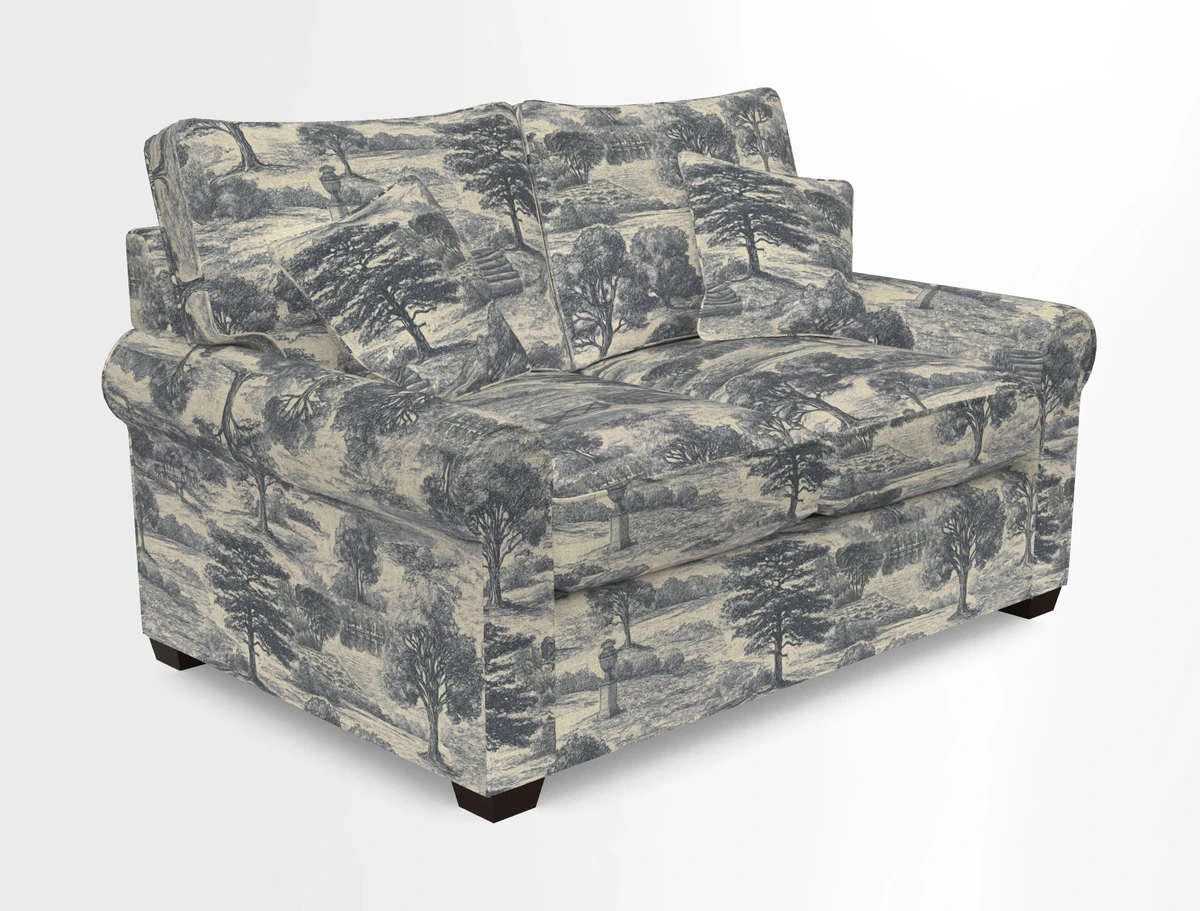 Bignor 3 Seater Sofa in V&A Drawn From Nature Oak Tree Gold. Loose cover option available