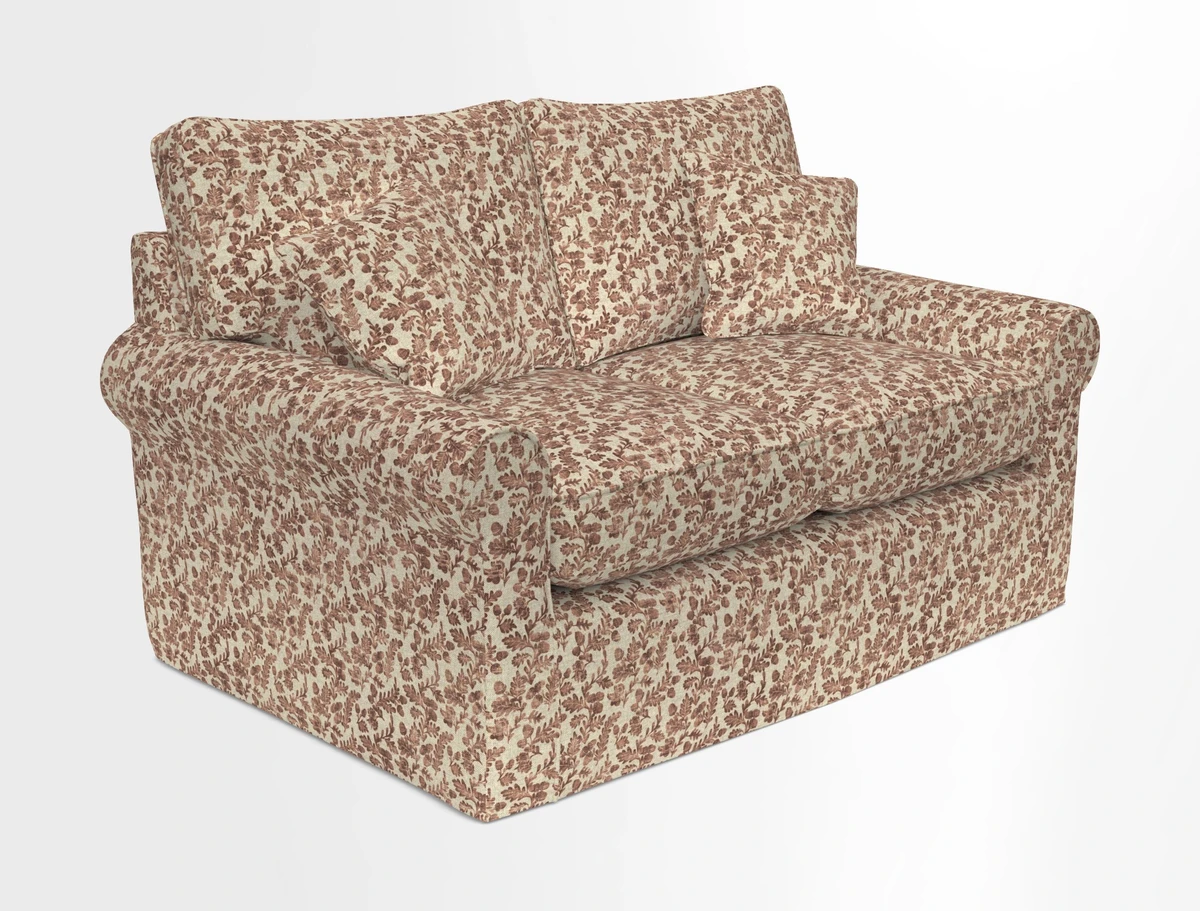 Bignor 3 Seater Sofa in V&A Drawn From Nature Oak Tree Gold. Loose cover option available