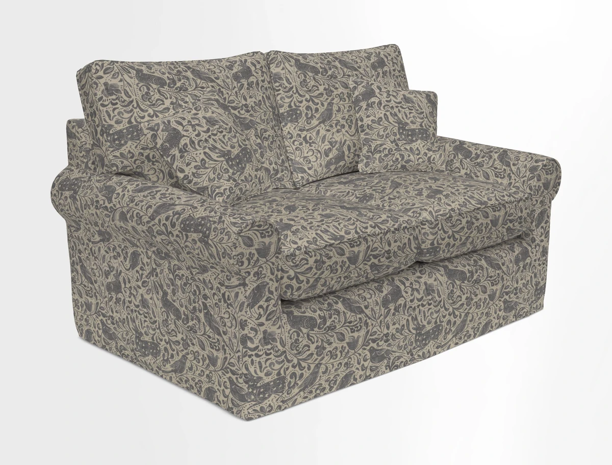 Bignor 3 Seater Sofa in V&A Drawn From Nature Oak Tree Gold. Loose cover option available