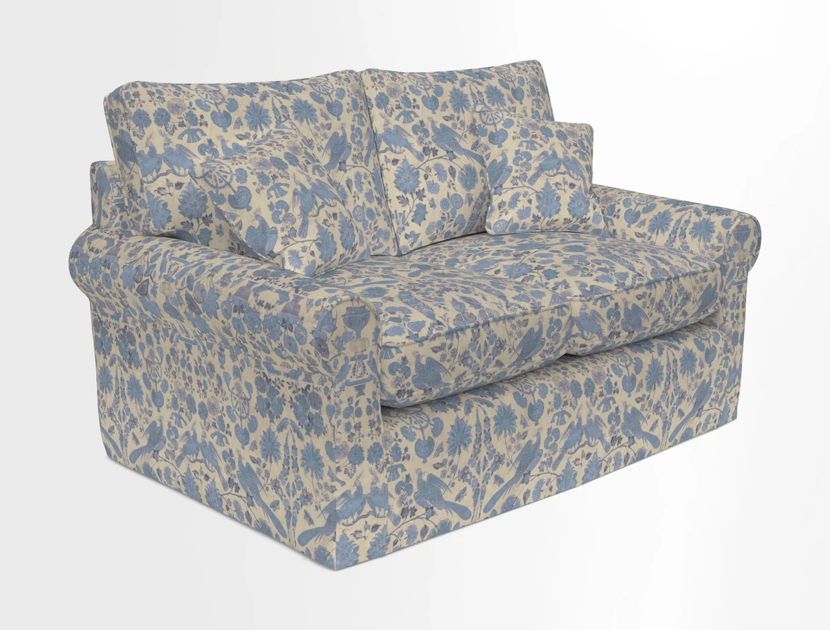 Bignor 3 Seater Sofa in V&A Drawn From Nature Oak Tree Gold. Loose cover option available