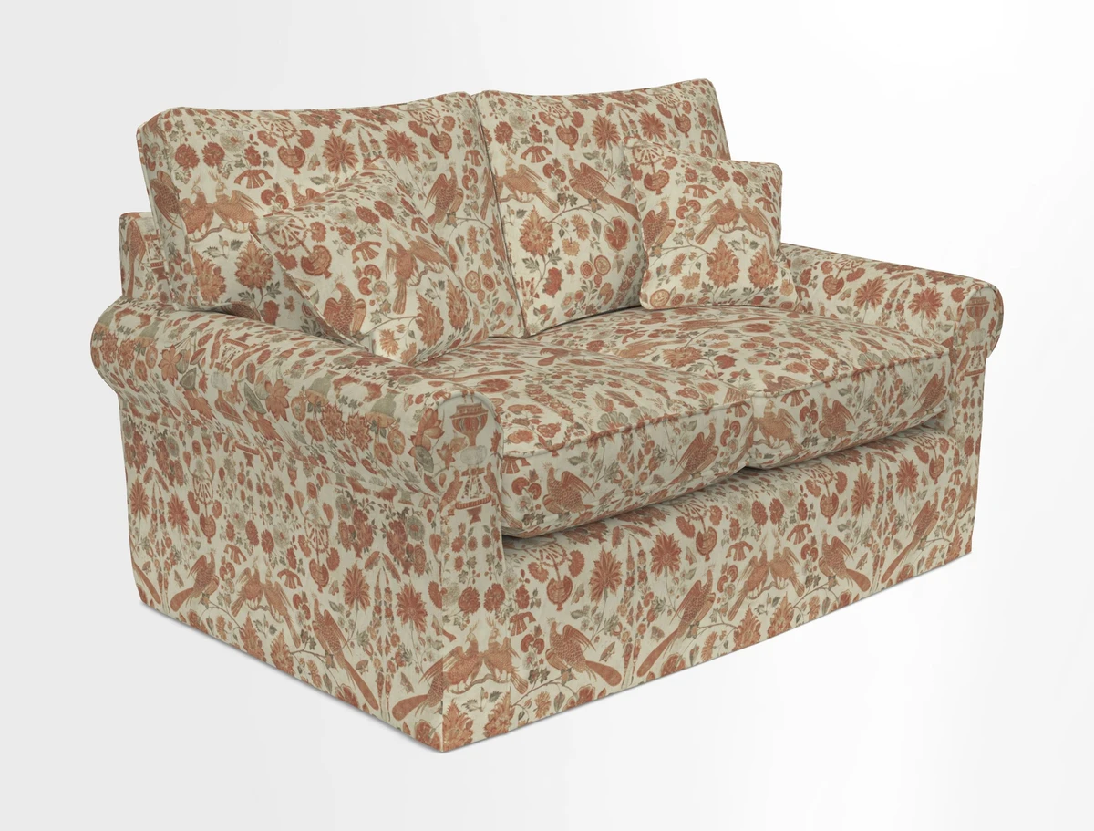 Bignor 3 Seater Sofa in V&A Drawn From Nature Oak Tree Gold. Loose cover option available