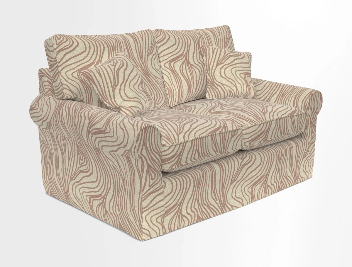 Bignor 3 Seater Sofa in V&A Drawn From Nature Oak Tree Gold. Loose cover option available