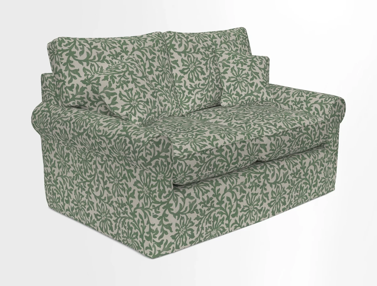 Bignor 3 Seater Sofa in V&A Drawn From Nature Oak Tree Gold. Loose cover option available