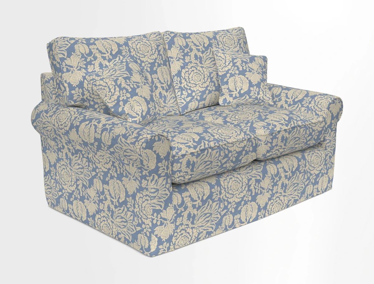 Bignor 3 Seater Sofa in V&A Drawn From Nature Oak Tree Gold. Loose cover option available