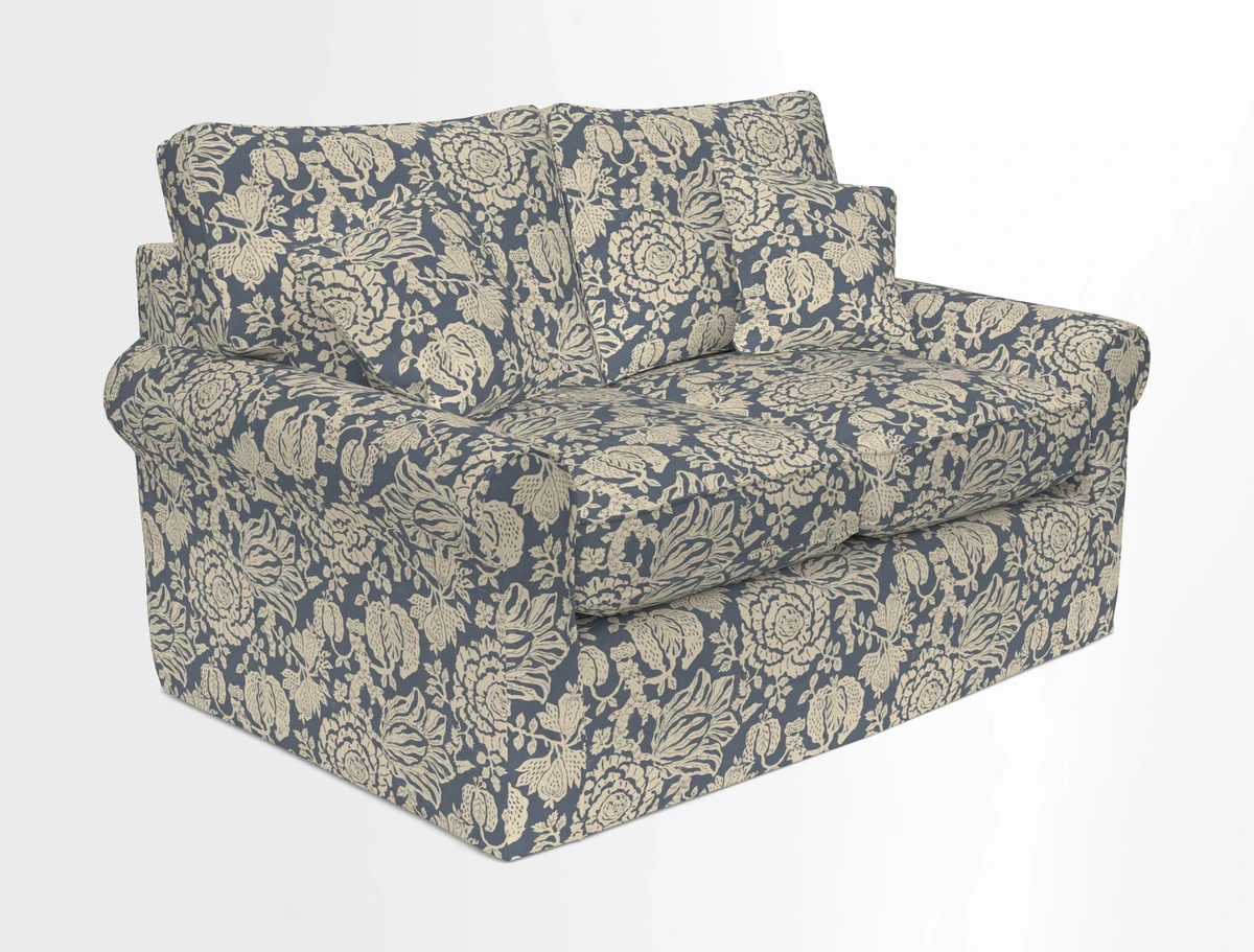 Bignor 3 Seater Sofa in V&A Drawn From Nature Oak Tree Gold. Loose cover option available