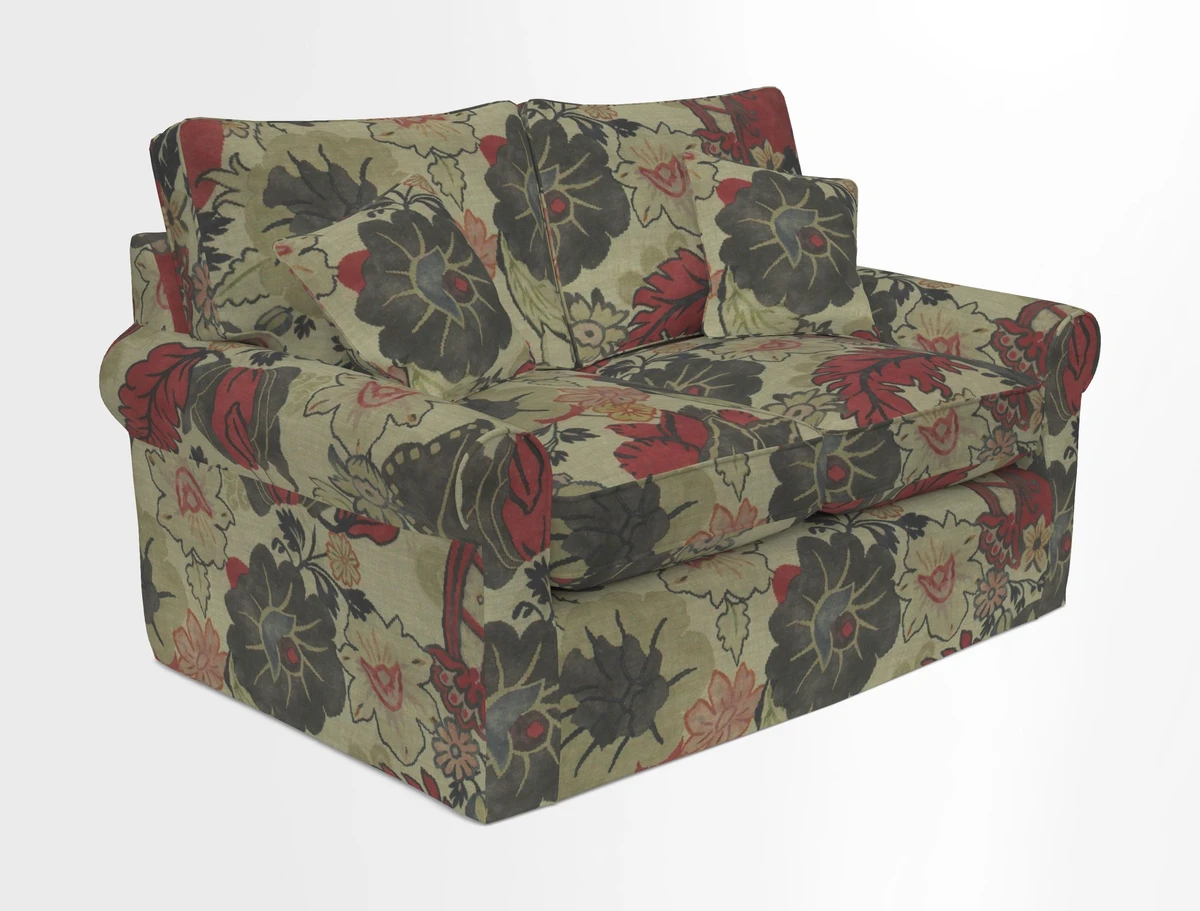 Bignor 3 Seater Sofa in V&A Drawn From Nature Oak Tree Gold. Loose cover option available