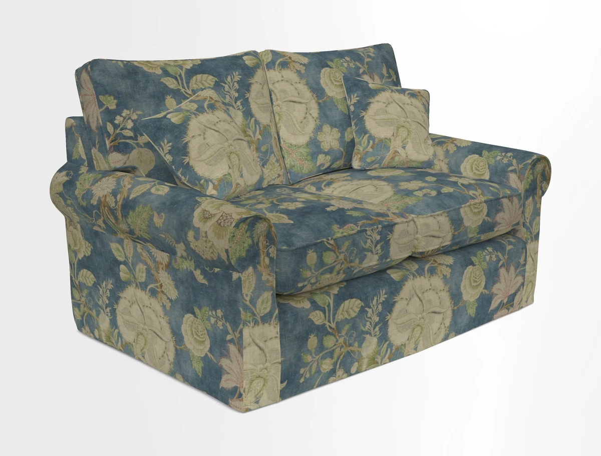 Bignor 3 Seater Sofa in V&A Drawn From Nature Oak Tree Gold. Loose cover option available