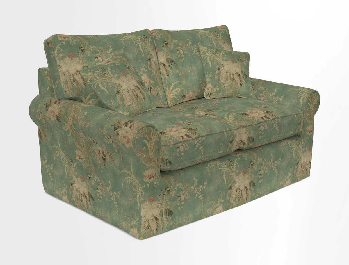 Bignor 3 Seater Sofa in V&A Drawn From Nature Oak Tree Gold. Loose cover option available