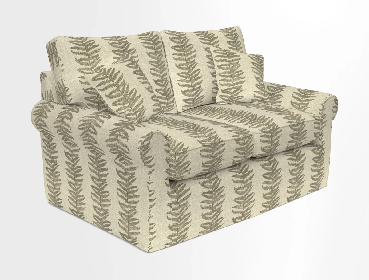 Bignor 3 Seater Sofa in V&A Drawn From Nature Oak Tree Gold. Loose cover option available