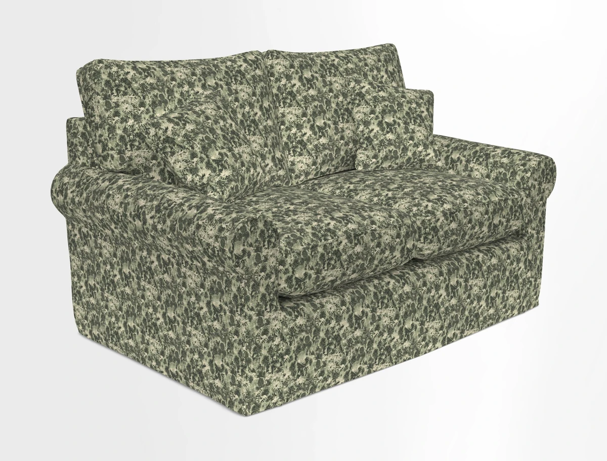 Bignor 3 Seater Sofa in V&A Drawn From Nature Oak Tree Gold. Loose cover option available
