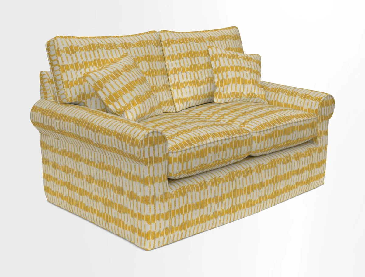 Bignor 3 Seater Sofa in V&A Drawn From Nature Oak Tree Gold. Loose cover option available