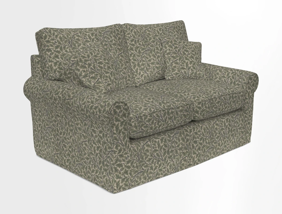 Bignor 3 Seater Sofa in V&A Drawn From Nature Oak Tree Gold. Loose cover option available