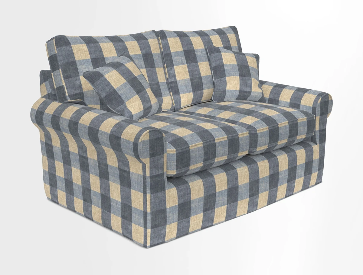 Bignor 3 Seater Sofa in V&A Drawn From Nature Oak Tree Gold. Loose cover option available