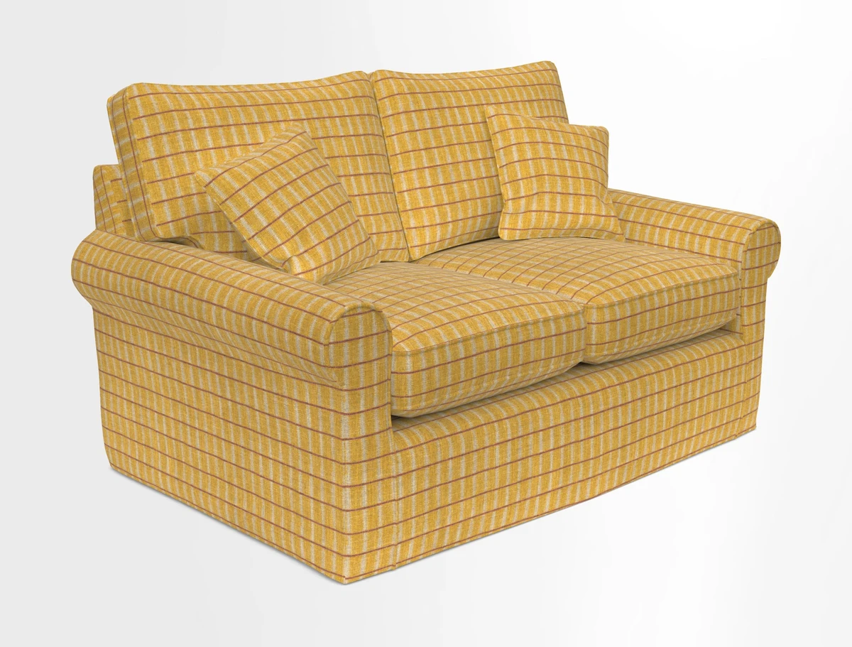 Bignor 3 Seater Sofa in V&A Drawn From Nature Oak Tree Gold. Loose cover option available