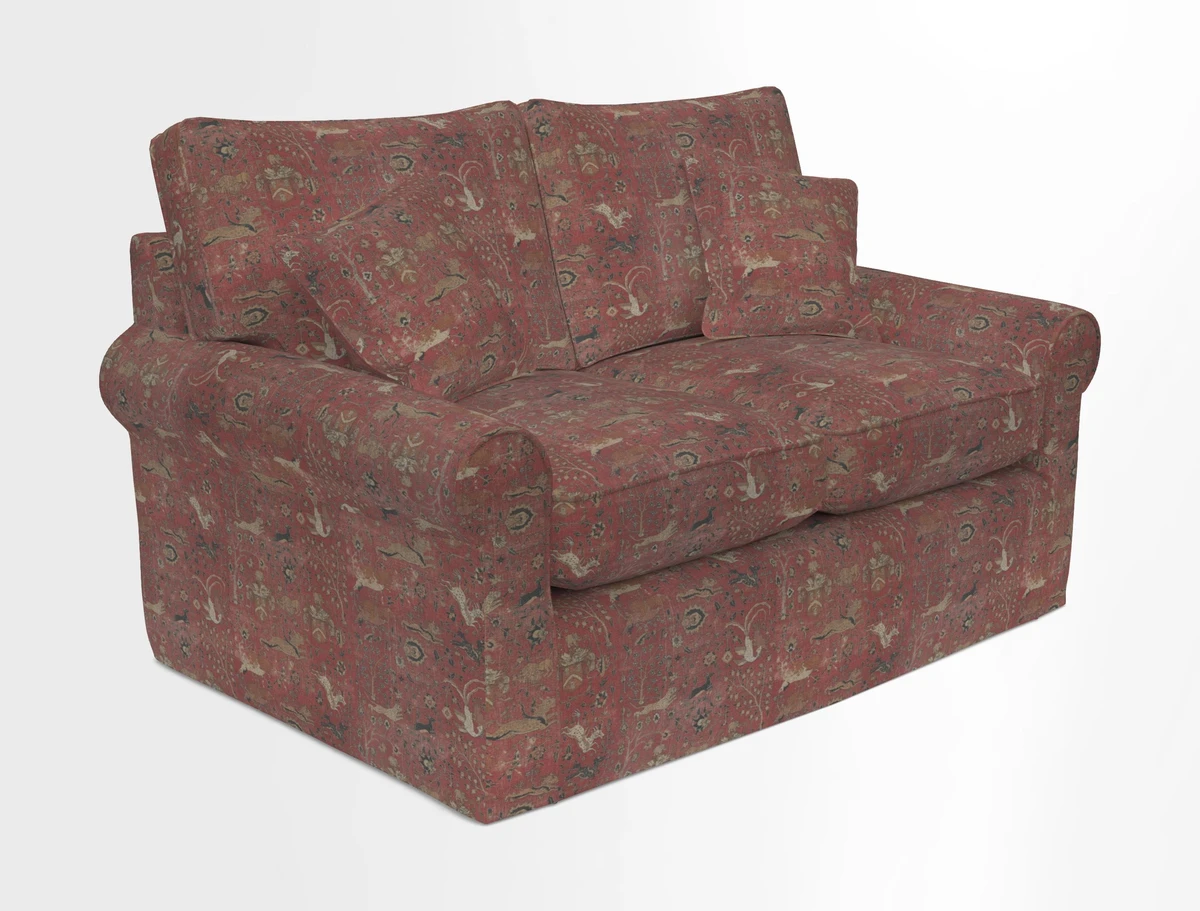 Bignor 3 Seater Sofa in V&A Drawn From Nature Oak Tree Gold. Loose cover option available