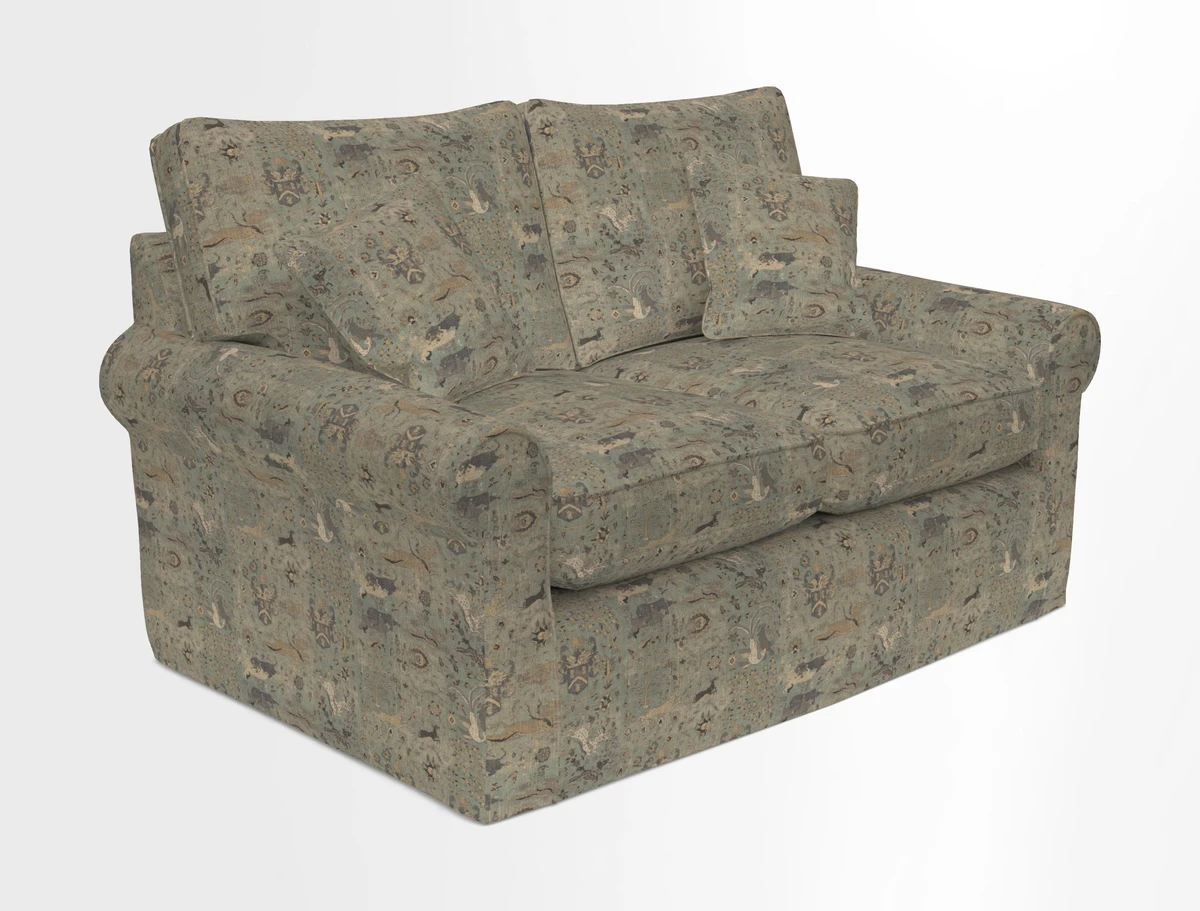 Bignor 3 Seater Sofa in V&A Drawn From Nature Oak Tree Gold. Loose cover option available
