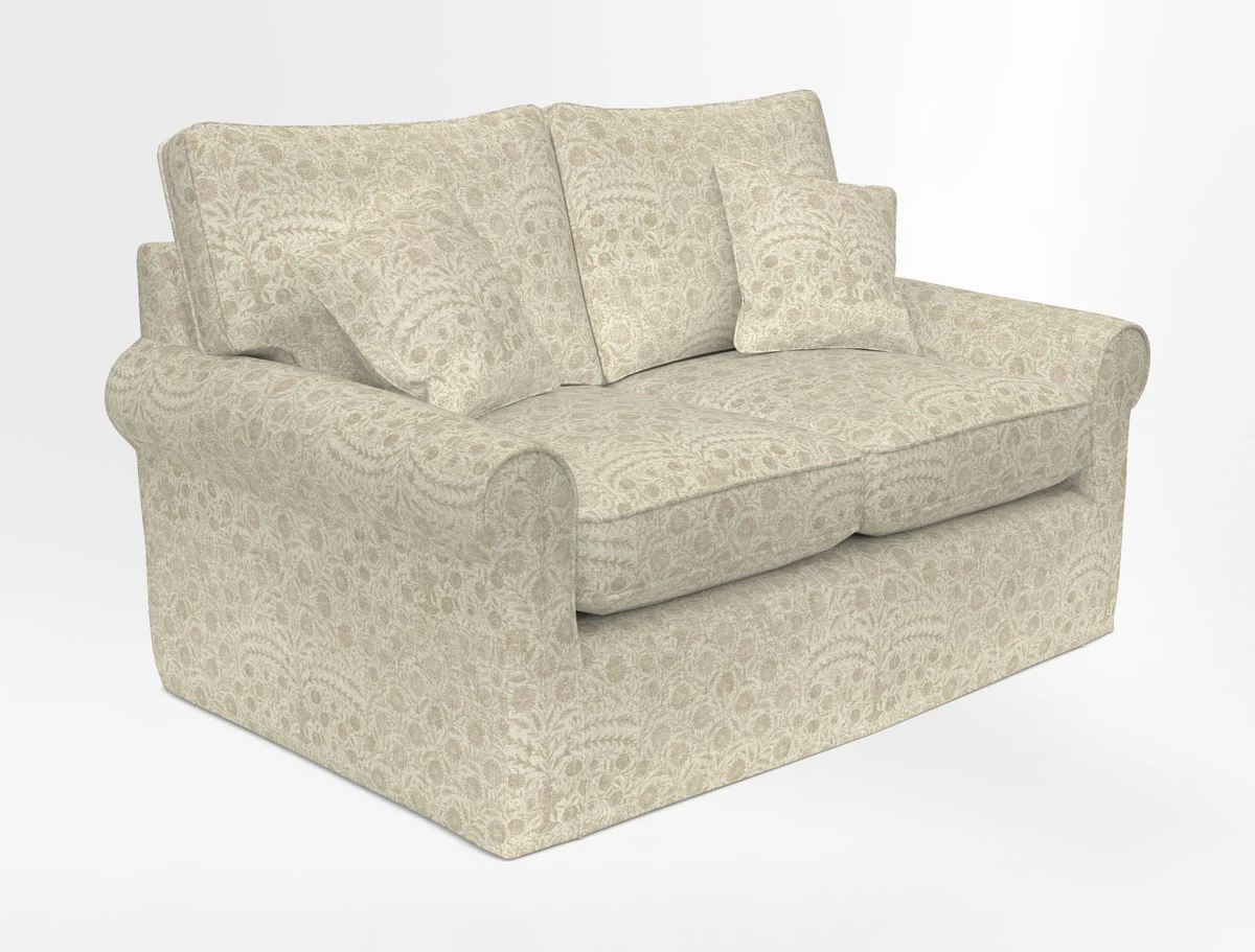 Bignor 3 Seater Sofa in V&A Drawn From Nature Oak Tree Gold. Loose cover option available