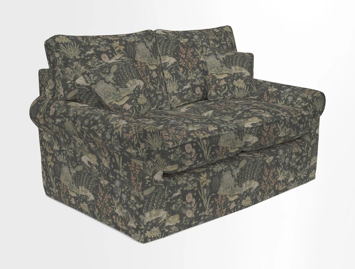 Bignor 3 Seater Sofa in V&A Drawn From Nature Oak Tree Gold. Loose cover option available