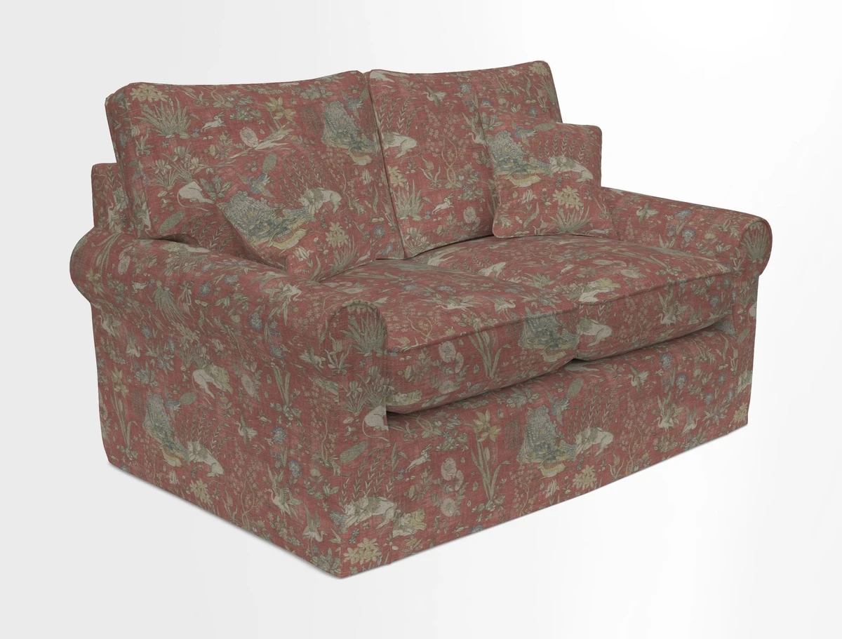 Bignor 3 Seater Sofa in V&A Drawn From Nature Oak Tree Gold. Loose cover option available