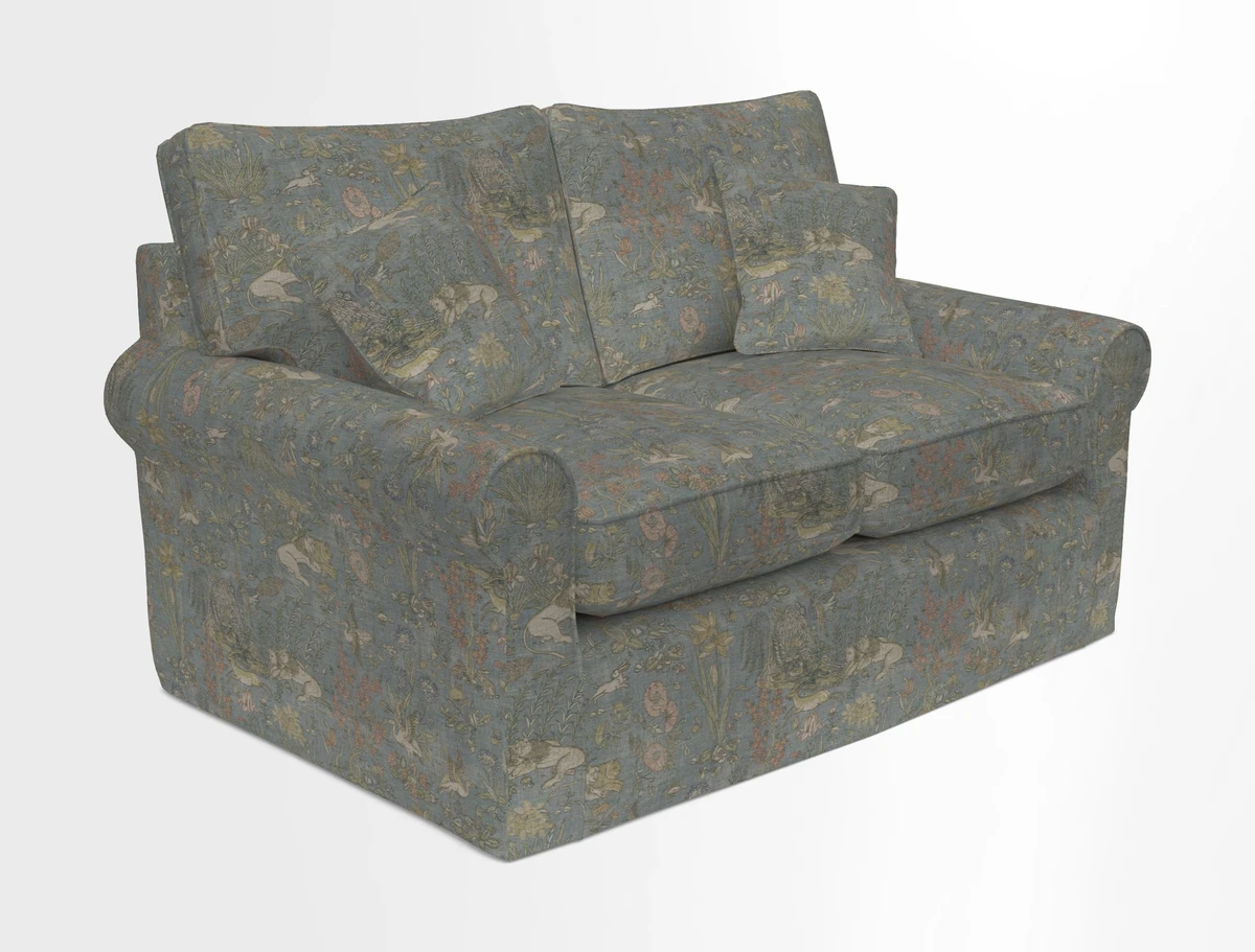 Bignor 3 Seater Sofa in V&A Drawn From Nature Oak Tree Gold. Loose cover option available