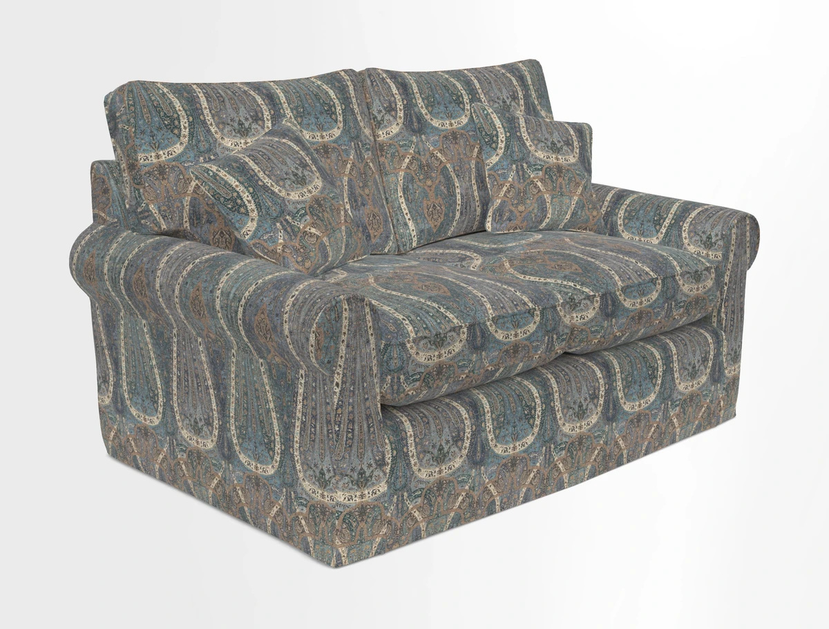 Bignor 3 Seater Sofa in V&A Drawn From Nature Oak Tree Gold. Loose cover option available