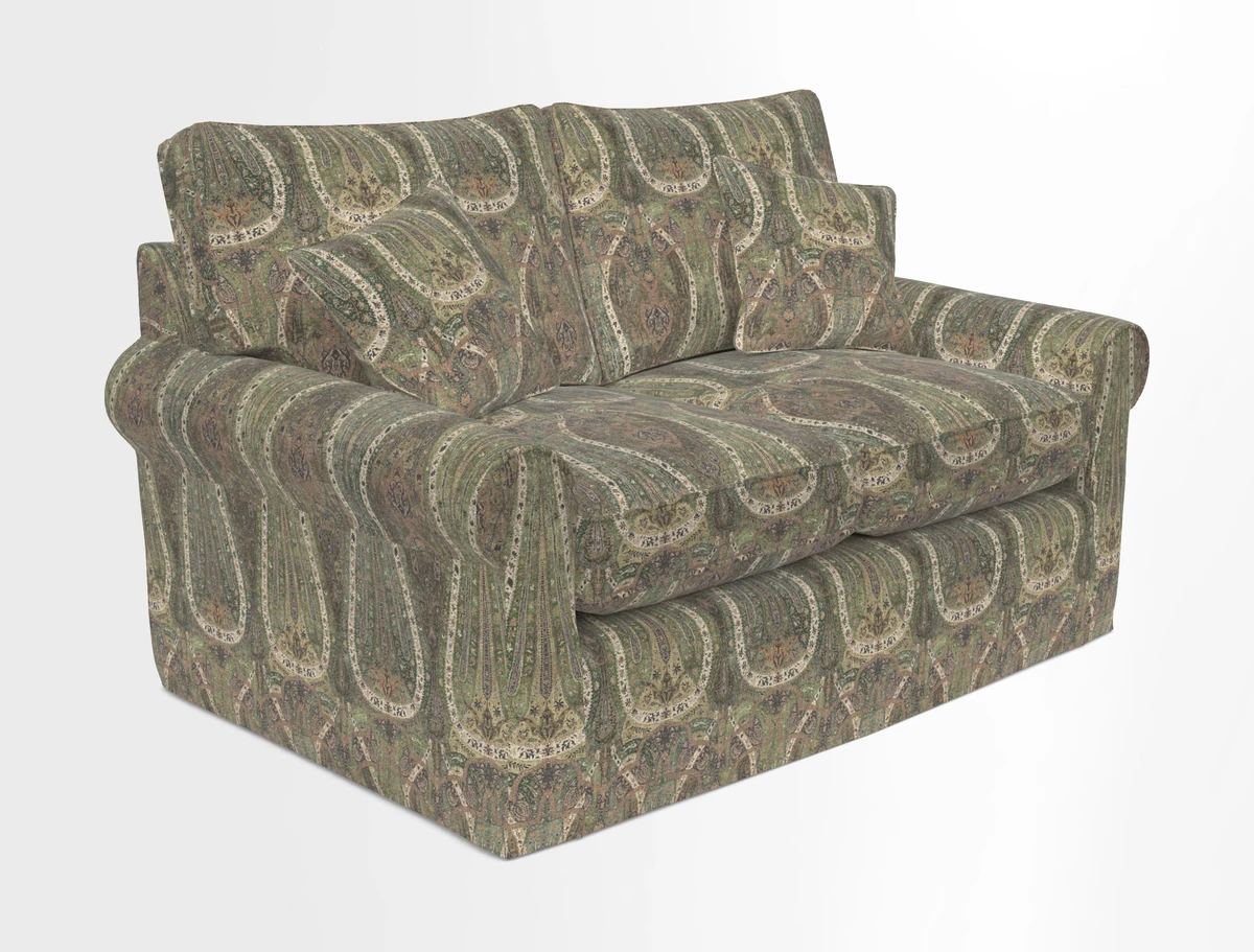 Bignor 3 Seater Sofa in V&A Drawn From Nature Oak Tree Gold. Loose cover option available