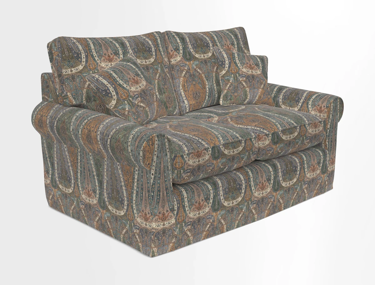 Bignor 3 Seater Sofa in V&A Drawn From Nature Oak Tree Gold. Loose cover option available