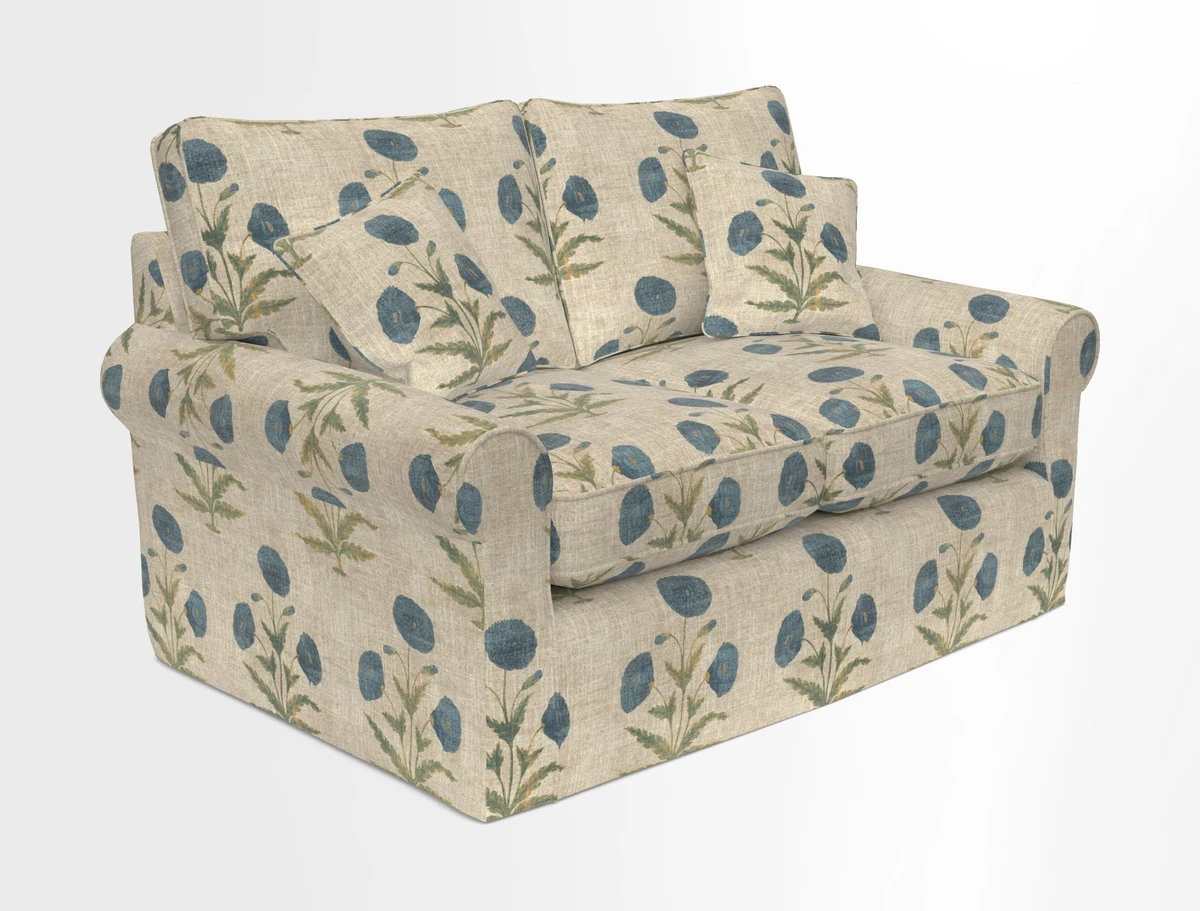 Bignor 3 Seater Sofa in V&A Drawn From Nature Oak Tree Gold. Loose cover option available
