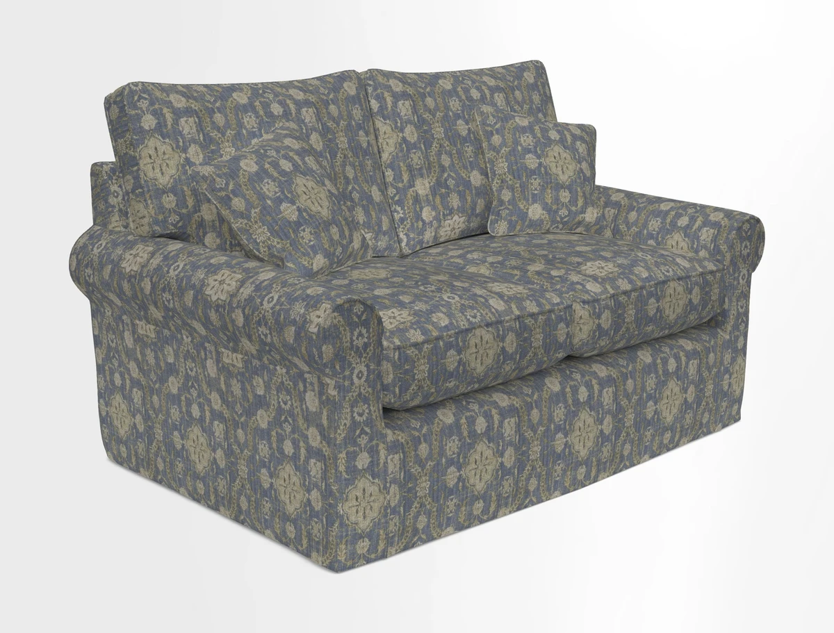 Bignor 3 Seater Sofa in V&A Drawn From Nature Oak Tree Gold. Loose cover option available