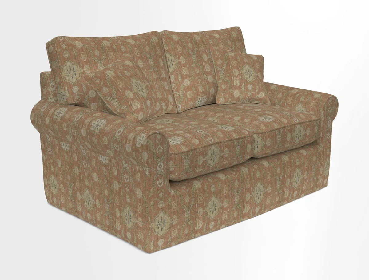 Bignor 3 Seater Sofa in V&A Drawn From Nature Oak Tree Gold. Loose cover option available