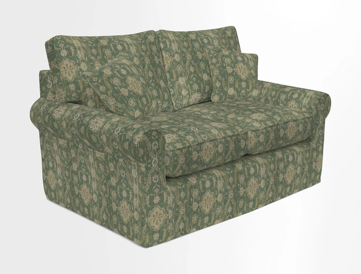 Bignor 3 Seater Sofa in V&A Drawn From Nature Oak Tree Gold. Loose cover option available