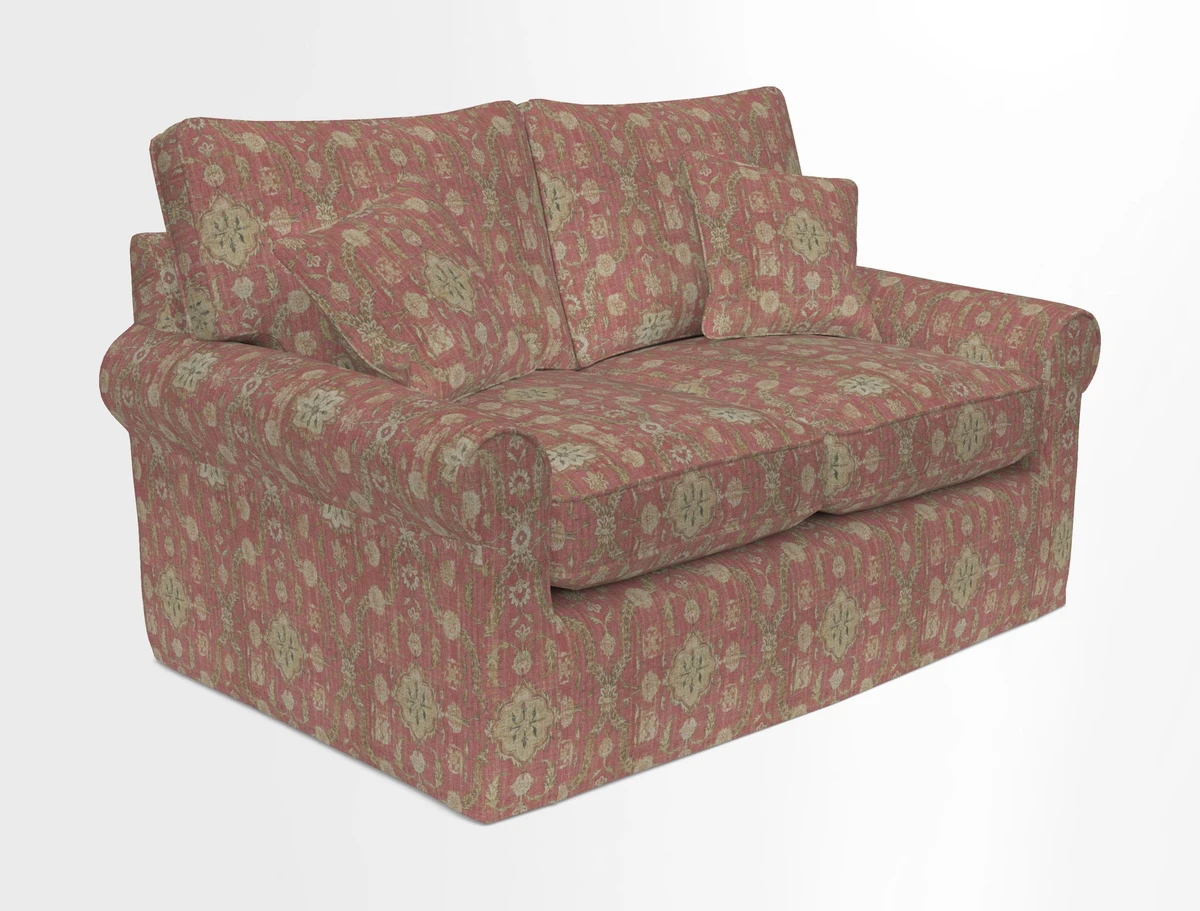 Bignor 3 Seater Sofa in V&A Drawn From Nature Oak Tree Gold. Loose cover option available