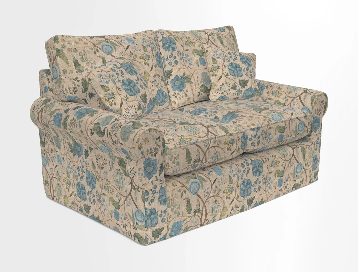 Bignor 3 Seater Sofa in V&A Drawn From Nature Oak Tree Gold. Loose cover option available
