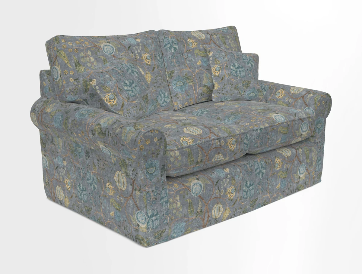 Bignor 3 Seater Sofa in V&A Drawn From Nature Oak Tree Gold. Loose cover option available
