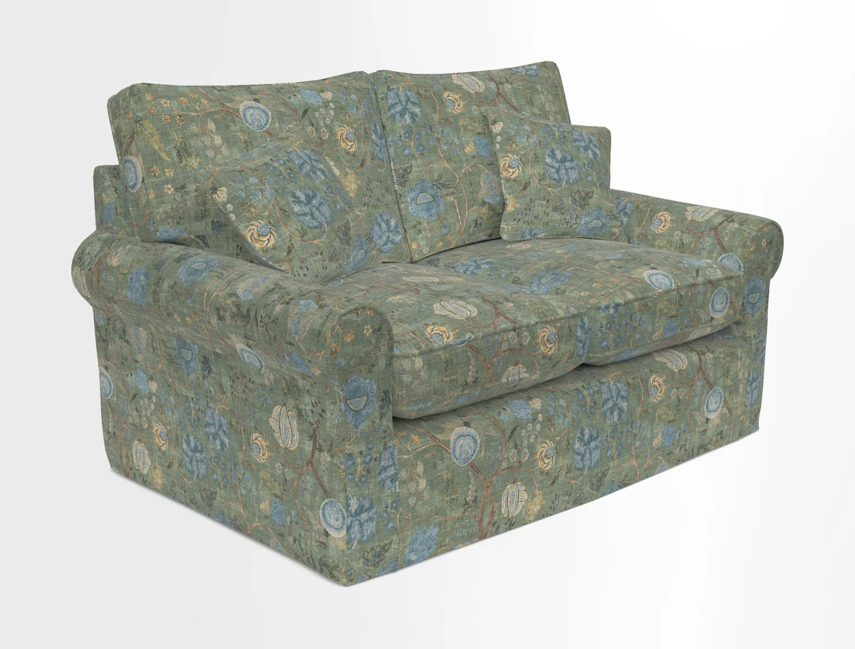 Bignor 3 Seater Sofa in V&A Drawn From Nature Oak Tree Gold. Loose cover option available