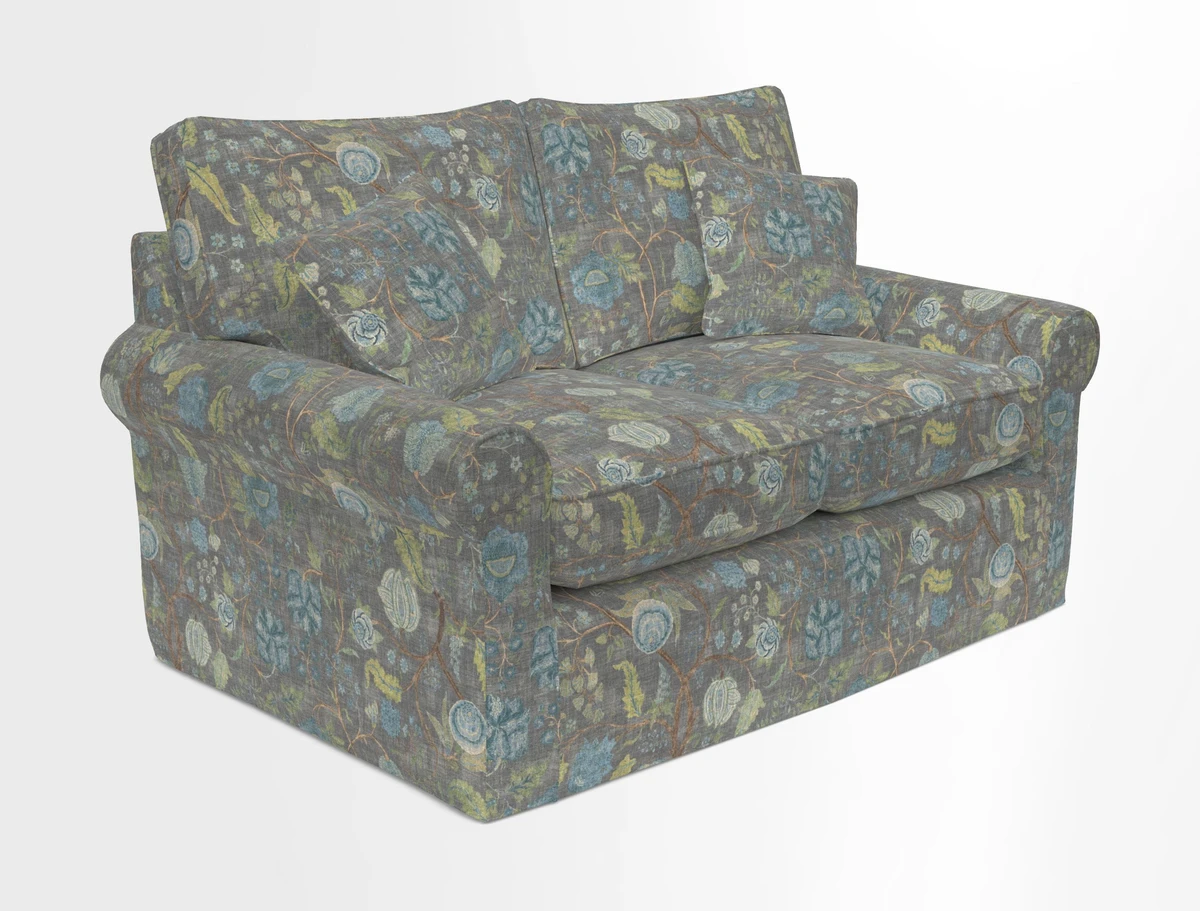 Bignor 3 Seater Sofa in V&A Drawn From Nature Oak Tree Gold. Loose cover option available