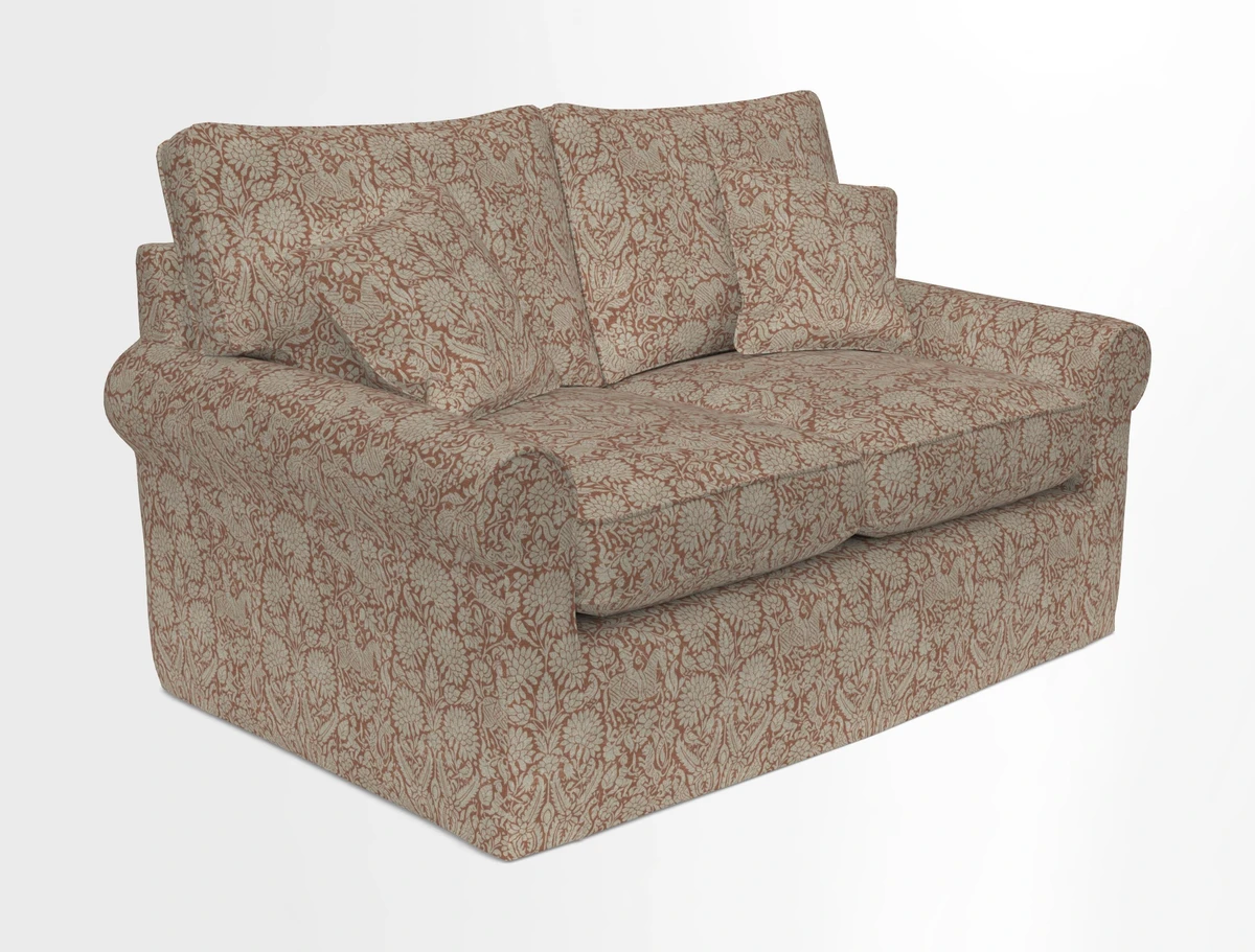 Bignor 3 Seater Sofa in V&A Drawn From Nature Oak Tree Gold. Loose cover option available