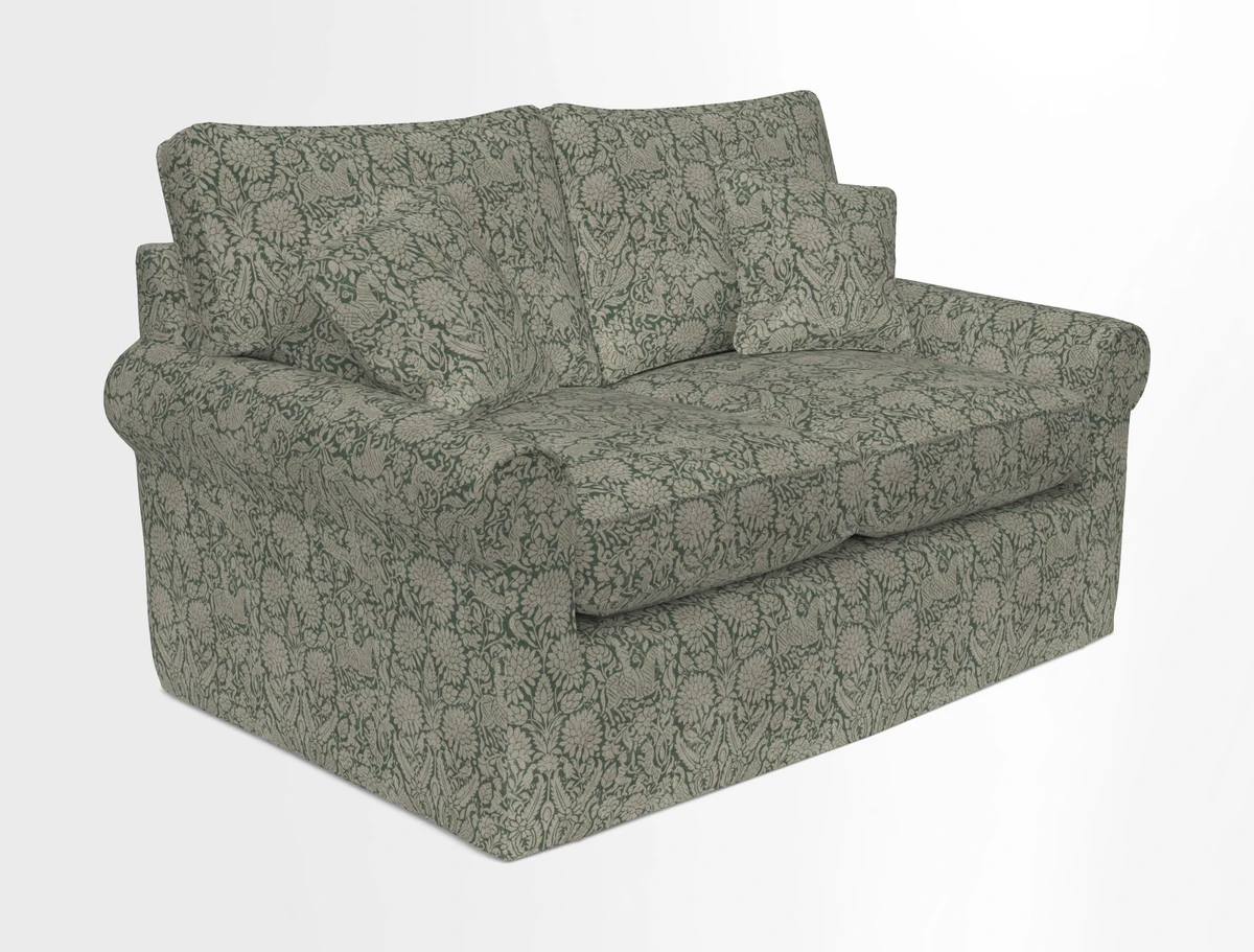 Bignor 3 Seater Sofa in V&A Drawn From Nature Oak Tree Gold. Loose cover option available