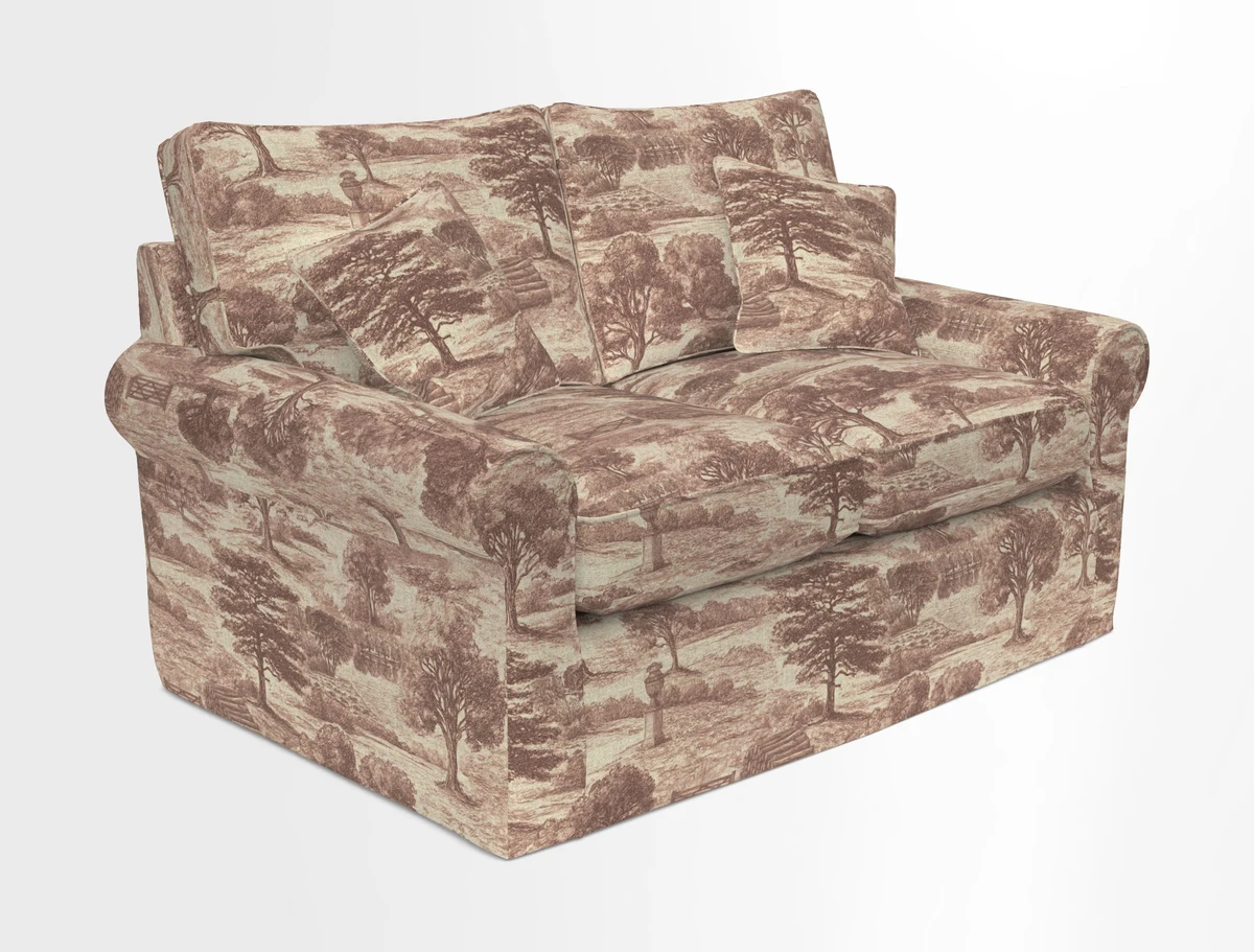 Bignor 3 Seater Sofa in V&A Drawn From Nature Oak Tree Gold. Loose cover option available