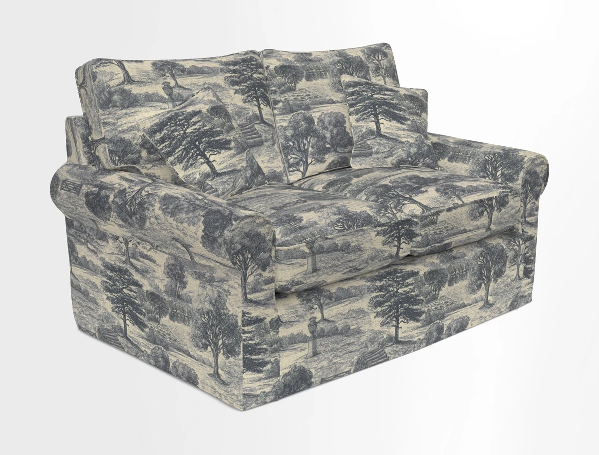 Bignor 3 Seater Sofa in V&A Drawn From Nature Oak Tree Gold. Loose cover option available