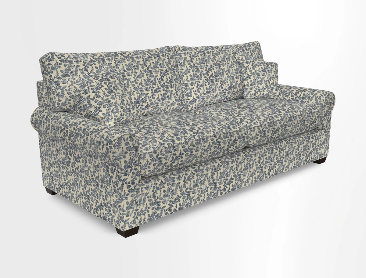 Bignor 3 Seater Sofa in V&A Drawn From Nature Oak Tree Gold. Loose cover option available