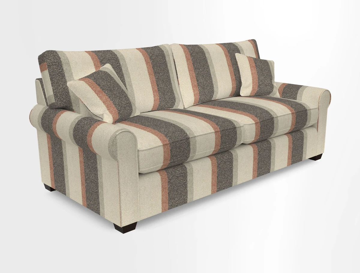 Bignor 3 Seater Sofa in V&A Drawn From Nature Oak Tree Gold. Loose cover option available