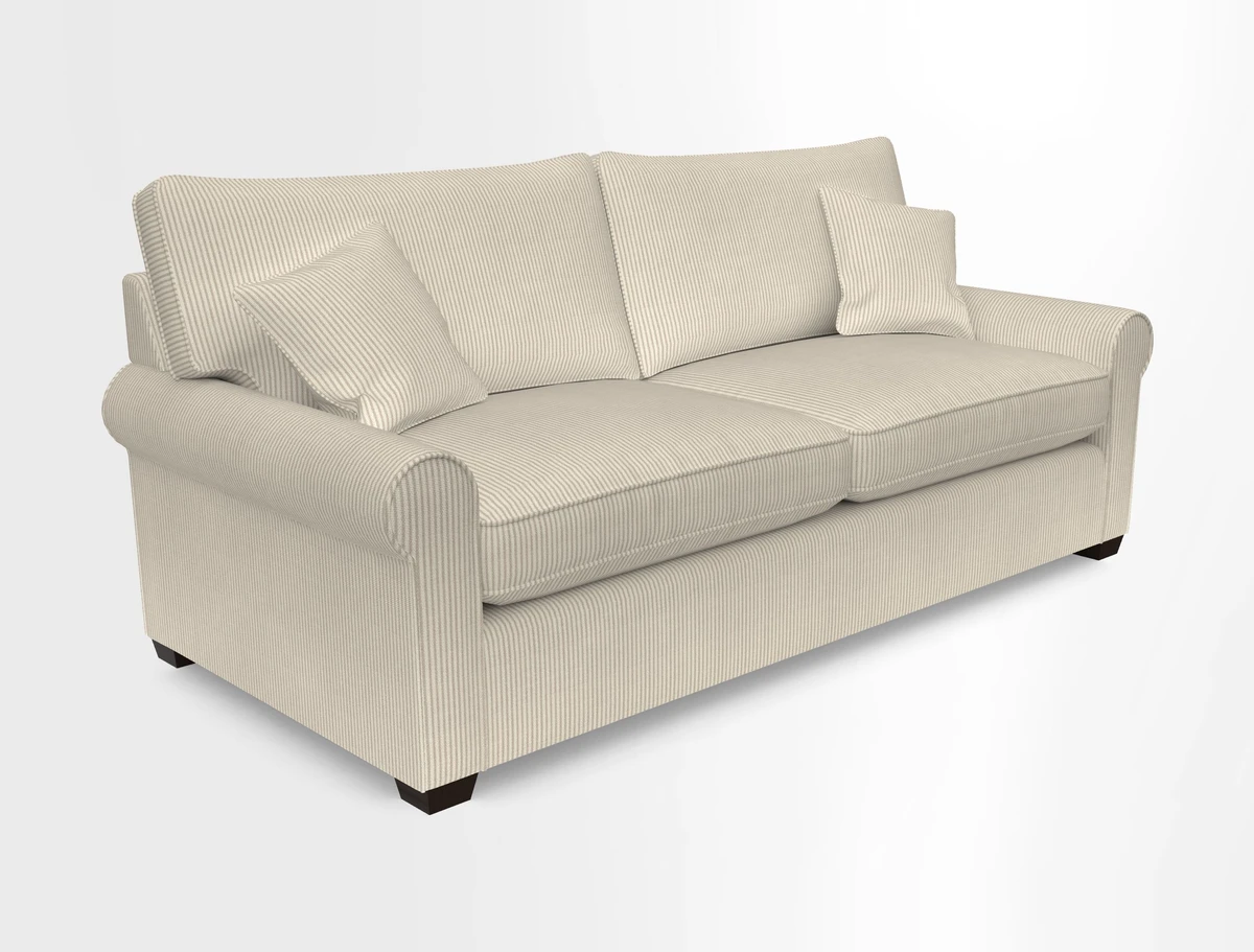 Bignor 3 Seater Sofa in V&A Drawn From Nature Oak Tree Gold. Loose cover option available