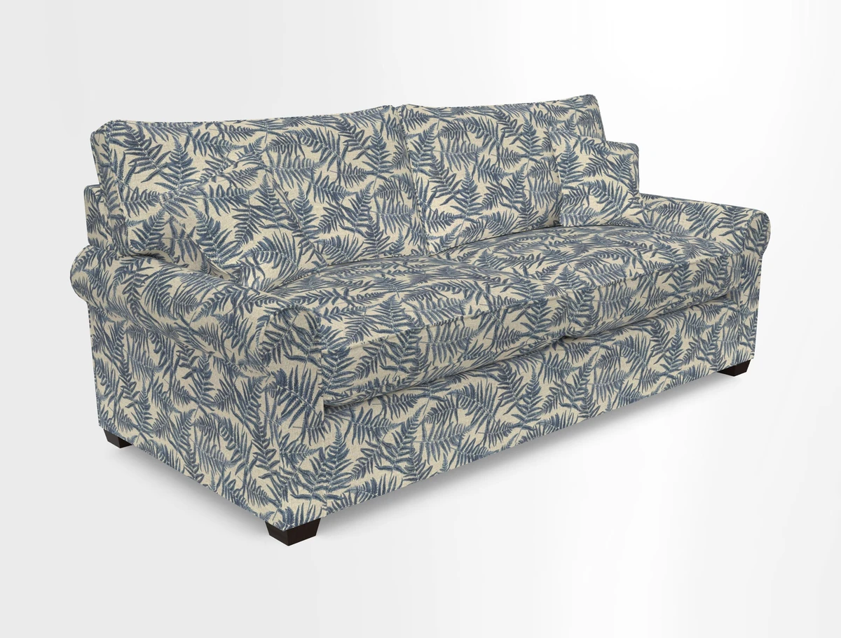 Bignor 3 Seater Sofa in V&A Drawn From Nature Oak Tree Gold. Loose cover option available